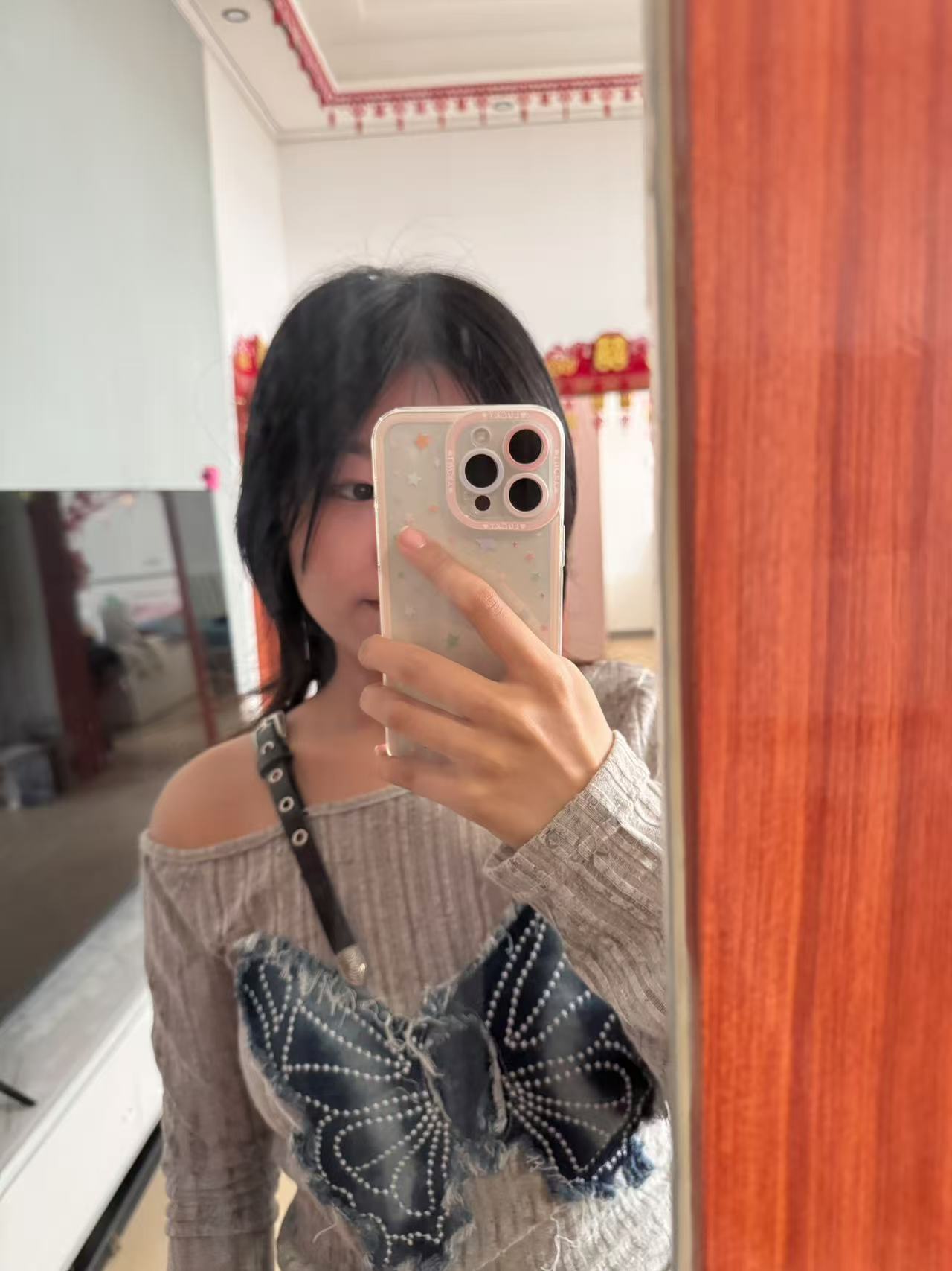 对镜自拍